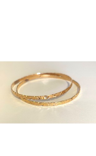 Deux bracelets jonc or - bracelets,