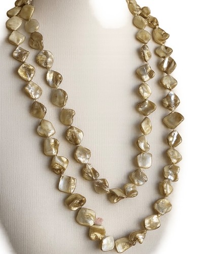 Collier rétro long - long, en