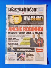 GAZZETTA DELLO SPORT 1 SETTEMBRE 2010 MORTE LAURENT FIGNON - ROBINHO MILAN