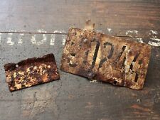 Original WW2 German army bicycle License Plate Truppenfahrrad / Wehrmacht/ 1944