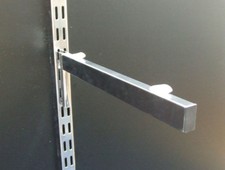 350mm Double Fente Verre Étagère Parenthèses (Paire) Magasin Présentation Bras