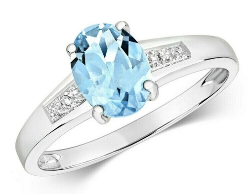 Bague véritable aigue marine - bague,
