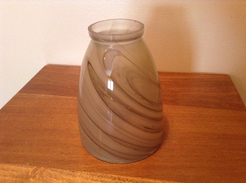 Nice glass taupe swirl - , small