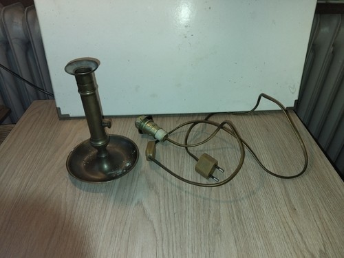 Bougeoir ancien laiton avec - en,