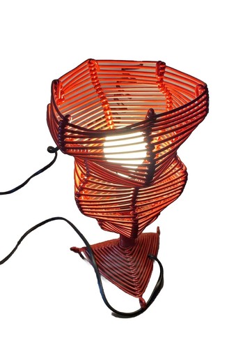 Lampe bureau fil fer - de, rouge