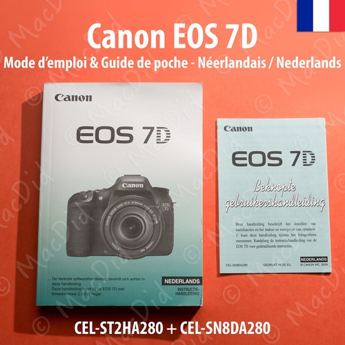 Canon eos mode emploi et - canon, 7d