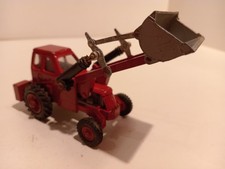 Dinky Toys 417GB Muir Hill 2WL Red Backhoe Tractor with Bucket Grey 1/43