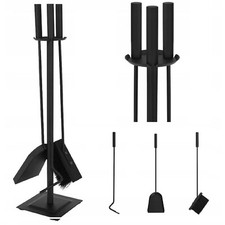 Tisonnier Accessoires de Cheminée Ensemble Outil Ofenbesteck 4-tlg Acier