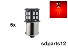 5x Ampoules Rouges LED 12V