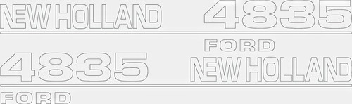 4835 new holland tractor - 4835, decal