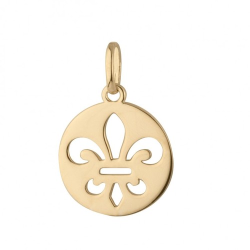 Pendentif fleur lys - pendentif,
