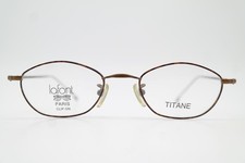 Lunettes Vintage Lafont PARIS THOR 47 TITANE Cuivre Bronze Oval Monture