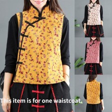 Femme Velours Gilet Imprimé