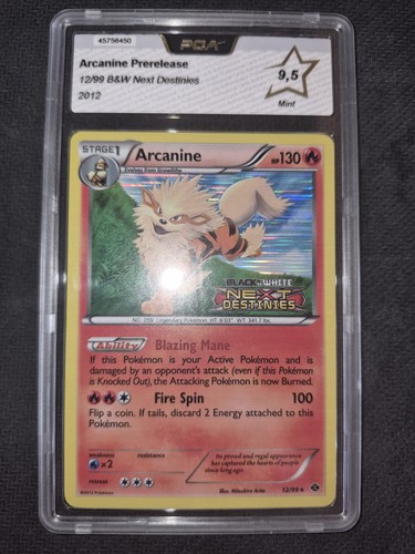 Carte pokémon arcanine - carte,