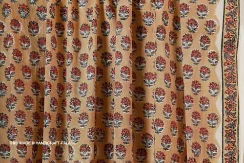 Tissu coton sanganeri indien - sanganeri,