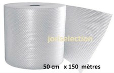 ROULEAU DE FILM A BULLE D'AIR  - 50 CM x 150 METRES IDÉAL POUR LA PROTECTION - 