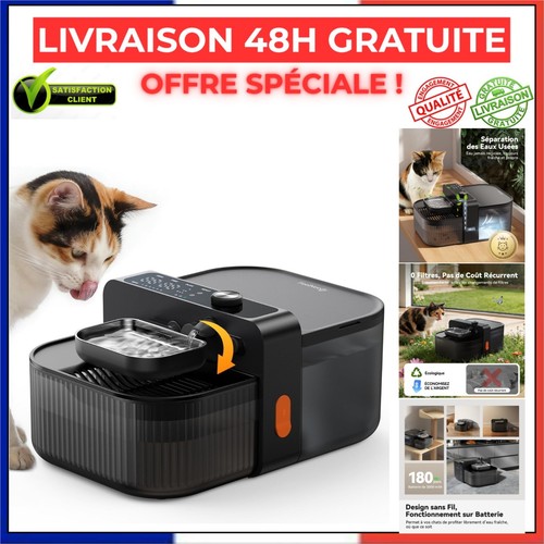 Fontaine eau pour - eau, chat
