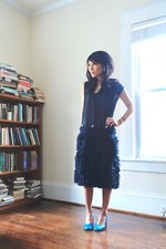 Comme des Garcons SS ‘08 Semi sheer Dress w Patchwork Skirt Deets S NWOT Junya