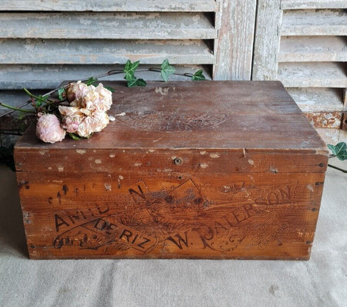 Ancienne boite bois - boite, en
