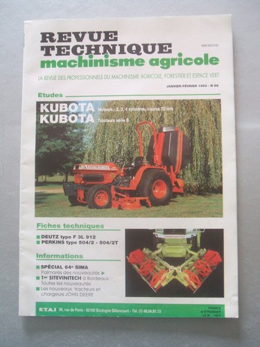 Revue technique tracteur - revue,