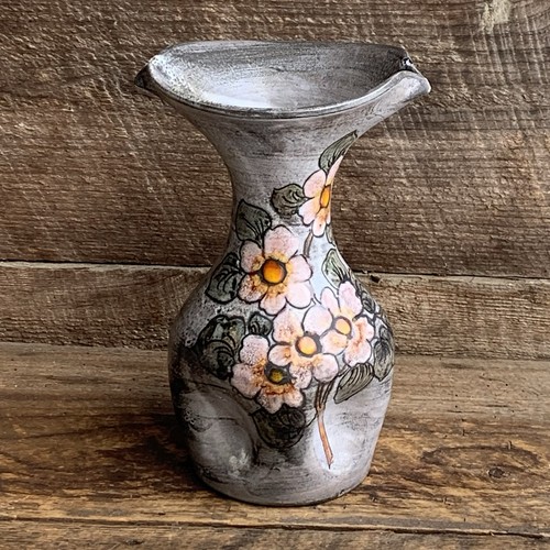 Vallauris french pottery vase - pottery,