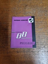 Peugeot BB Cyclemoteur Moped Scooter Owners Manual Maintenance Instruction