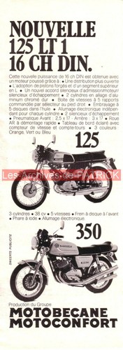 Publicité motobecane 125 lt1 - publicité,