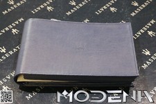 Cuir Bord Étui Mode D 'em Ploi Manuel Sous L'Onglet Carnet Livre Maserati