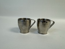 2 Breville Cafe Roma Stainless Steel Insulated Espresso Cups Mug 2.5"