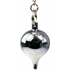 LUZI Chrome Brass Drop Pendulum (Radiesthesia)