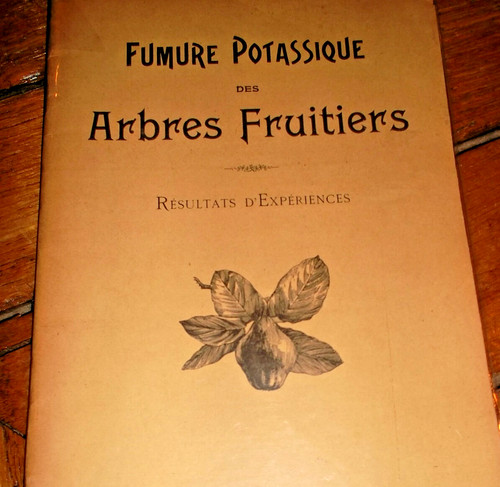 Fumure potassique des arbres - fumure,