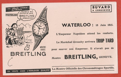 Buvard montre breitling - -,