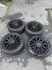 Rotiform BLQ Matte Black Wheel; 18x8.5; 38mm Offset With Tires