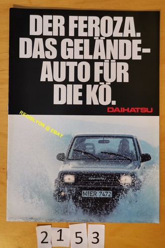 Daihatsu feroza prospectus - daihatsu,