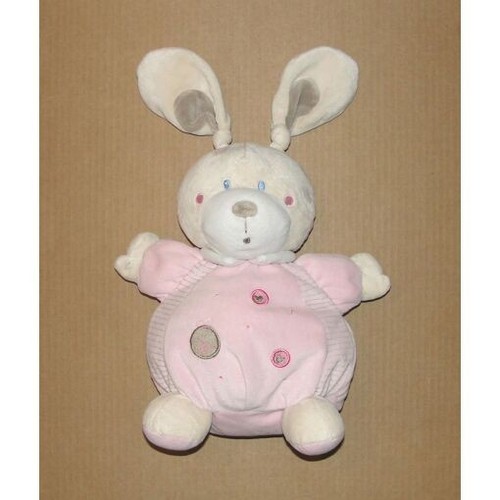 Doudou lapin boule rose - doudou,