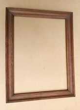 Cadre en chêne massif mouluré fin XIXe S. - 39,4 x 29,1 cm