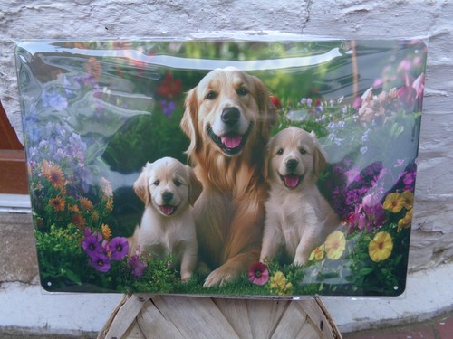Tole metal chien chiot - metal,