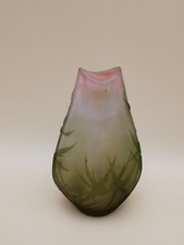 Gallé vase camée verre