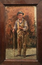 Antique painting l’homme à