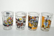 Lot 4 verres moutarde LUCKY