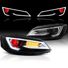 Set VLAND For 2011-2018 Volkswagen Jetta LED DRL Headlights w/Demon Eyes Replace