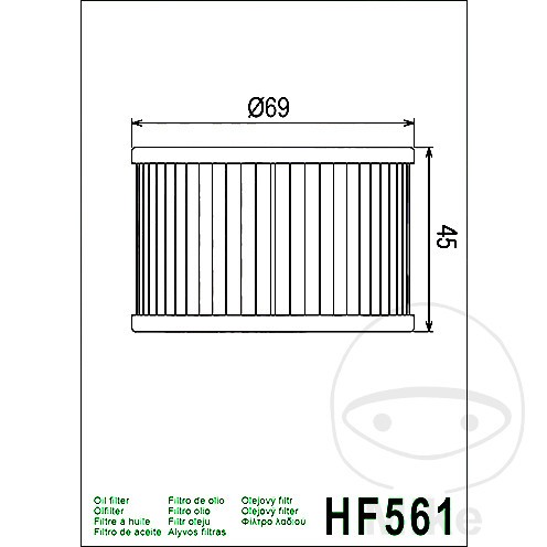 Filtre huile hiflo - à,