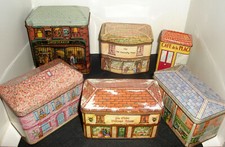 6 Boites maisons anciennes Bonbon Thé Française & Anglaise Tim box company