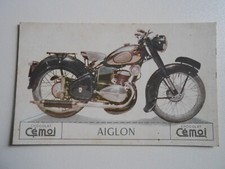 ANTIQUE CHOCOLATE CHROMOS CEMOI MOTORCYCLE AIGLON
