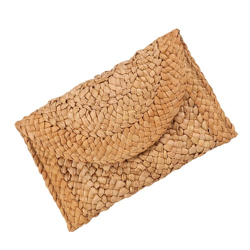 Sac embrayage paille - sac, en