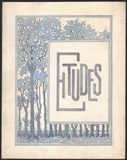 1920 Dessin original Aquarelle