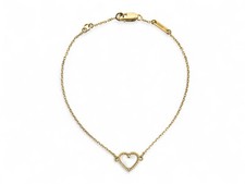 NEUF BRACELET VAN CLEEF & ARPELS SWEET HEARTS NACRE 17-18CM OR JAUNE 18K 1720€