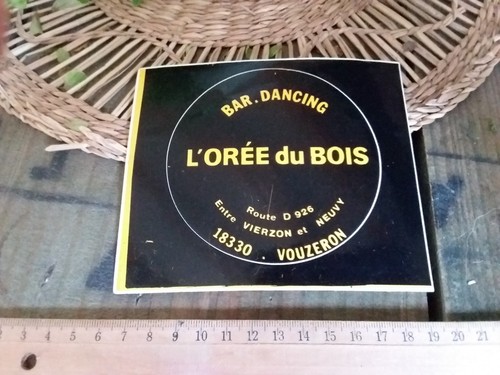 Ancien autocollant discotheque - ancien,