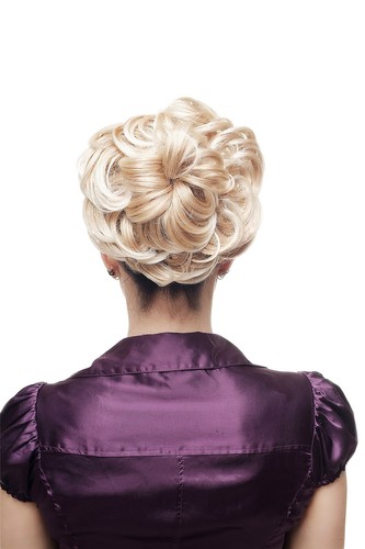 Postiche cheveux rose touffue - rose,