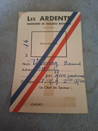 Rare carte identite ffi - identite,